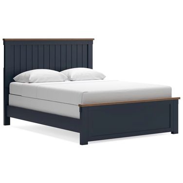 Landocken Queen Panel Bed In Brown/Blue