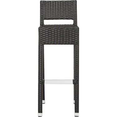 Landry Black Indoor/Outdoor Stacking Counter Stool