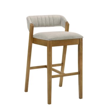 Landyn 26 Inch Counter Height Barstool In Grey and Amber Glow