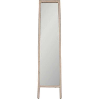 Bella Antique Laney Mirror In White Wash Pine