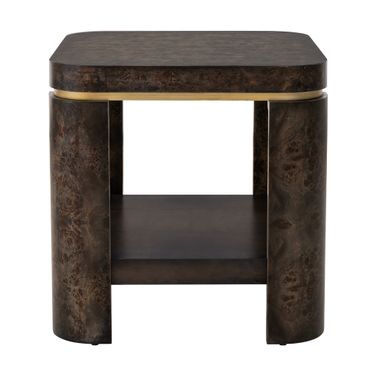 Langford End Table In Black and Gold