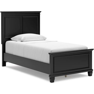 Lanolee Twin Panel Bed In Black