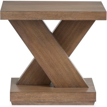 Lansbury Rectangular End Table In Antique Wheat