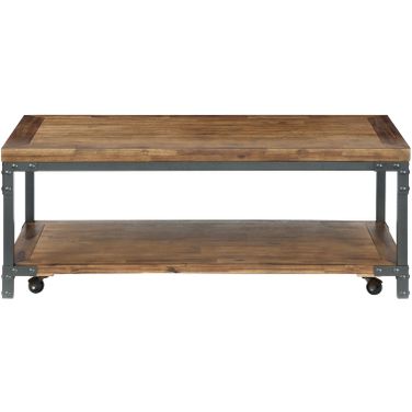 Lantana Antiqued Honey Cocktail Table