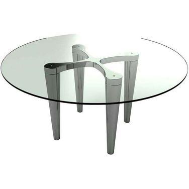 Lara Silver Round Dining Table