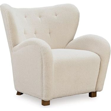 Larbell Accent Chair In Ecru