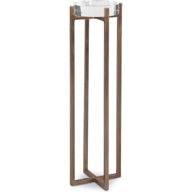 Larchmont Martini Table In Burnished Steel