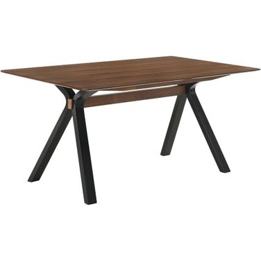 Laredo 63 Inch Mid Century Modern Dining Table In Walnut