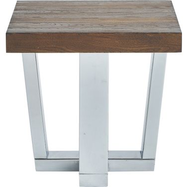 Laredo Square End Table In Brown