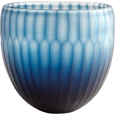 Large Blue Tulip Bowl