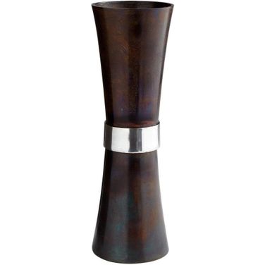 Large Bronze and Blue Catalina Vase