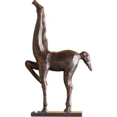 Large Cubist Horse In Bronze