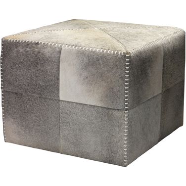 Large Ottoman In Grey