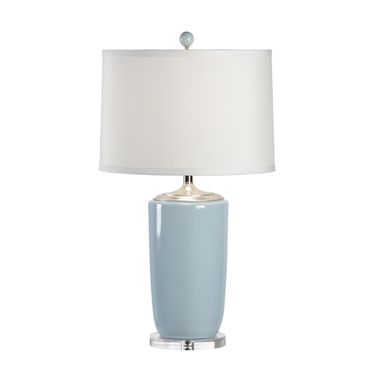 Large Vase Lamp In Blue