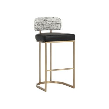 Larissa Barstool In Bravo Black and Halton Birch