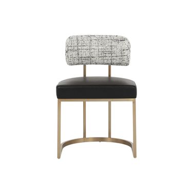 Larissa Dining Chair In Bravo Black and Halton Birch