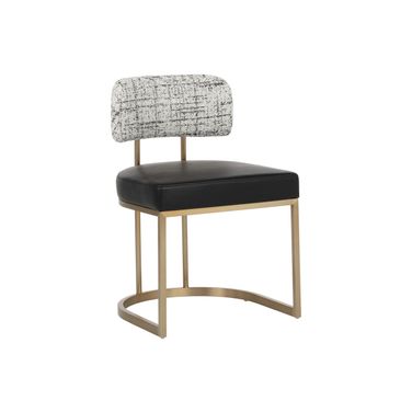 Larissa Dining Chair In Bravo Black and Halton Birch