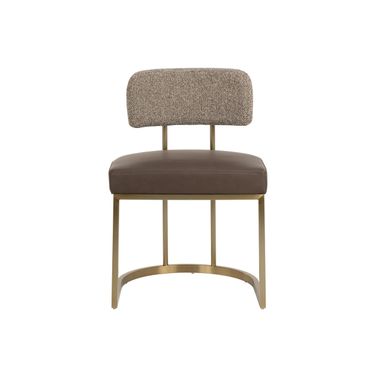 Larissa Dining Chair In Eglinton Espresso and Gellar Earth