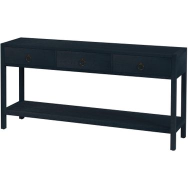 Lark 3 Drawer 65 Inch Console Table In Navy Blue