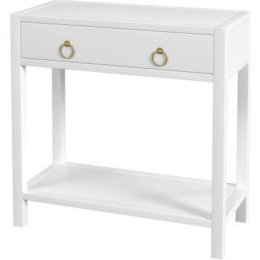 Lark 30 Inch Wood 1-Drawer Nightstand In White