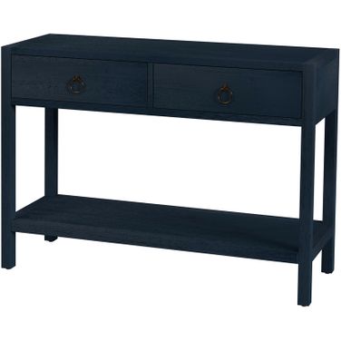 Lark 44 Inch Wood Console Table In Navy Blue