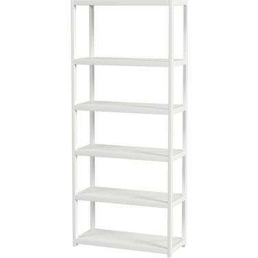 Lark 5 Tier 30 Inch Etagere Bookcase In White