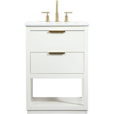 Larkin 24 Inch Single Bathroom Vanity In White