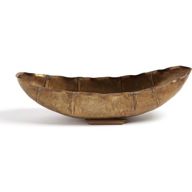 Larkin Large Bowl In Antique Brass