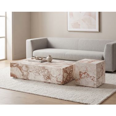 Laros Rectangular Occasional Table Set In Cream