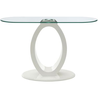 Larry Sofa Table In White High Gloss