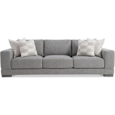 Lars Fabric Sofa In Grey Chenille