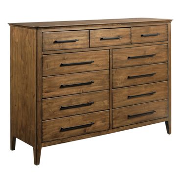 Abode Larson Tall Drawer Dresser In Warm Brunette