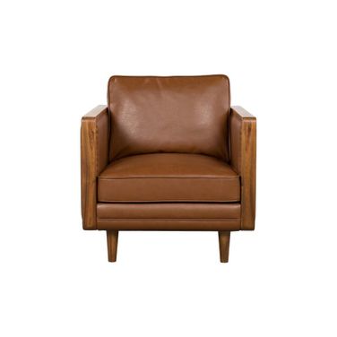 Las Vegas Mandalay Club Chair In Vegan Nut and Brown