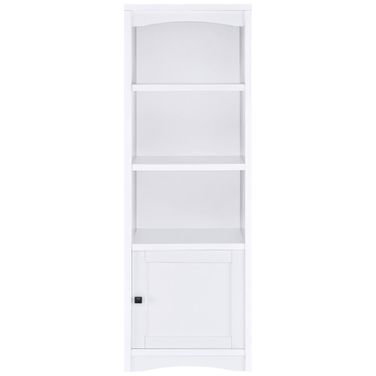 Laughlin 3-Shelf Engineered Wood Media Tower In White
