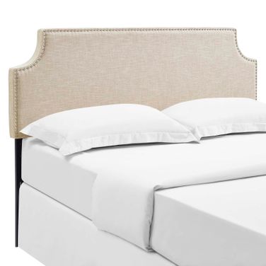 Laura Beige Queen Upholstered Fabric Headboard MOD-5394-BEI