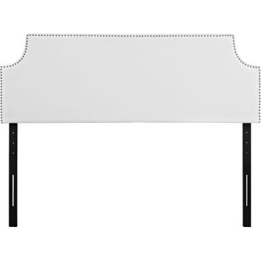 Laura White Full Upholstered Vinyl Headboard MOD-5391-WHI