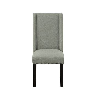 Laurant Upholstered Dining Chair - Set of 2 In Espresso and Charcoal Upholstery