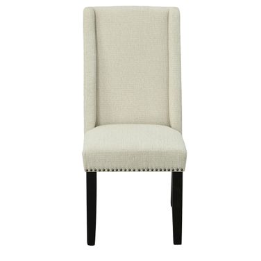 Laurant Upholstered Dining Chair - Set of 2 In Espresso and Fawn Upholstery