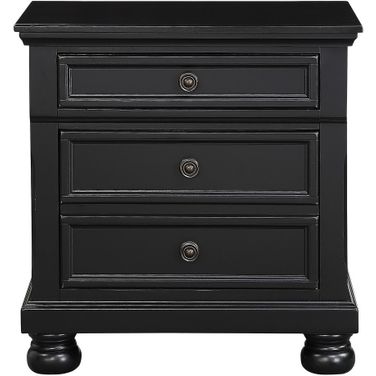 Laurelin Black Nightstand