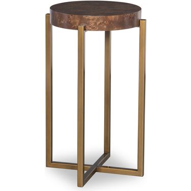 Lauren Accent Table In Antique Brass