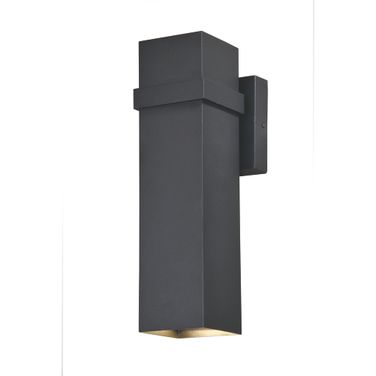 Lavage 14 Inch LED Outdoor Wall Light In Textured Black
