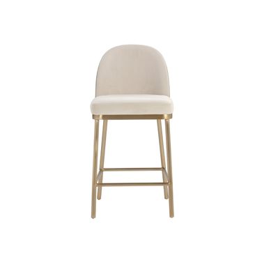 Lavania Counter Stool In Meg Taupe and Porcini Taupe
