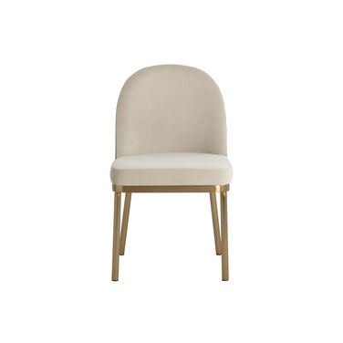 Lavania Dining Chair Set of 2 In Meg Taupe and Porcini Taupe