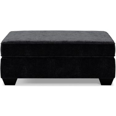 Lavernett Oversized Accent Ottoman In Charcoal