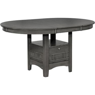 Lavon Dining Table with Storage Medium Grey