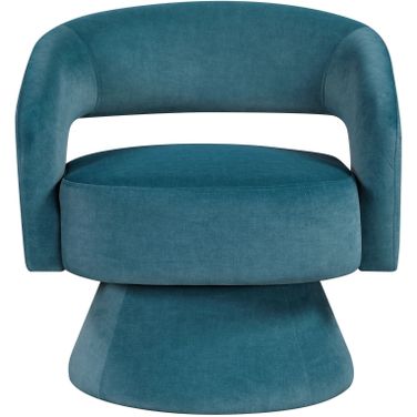 Lavon Swivel Chair In Teal