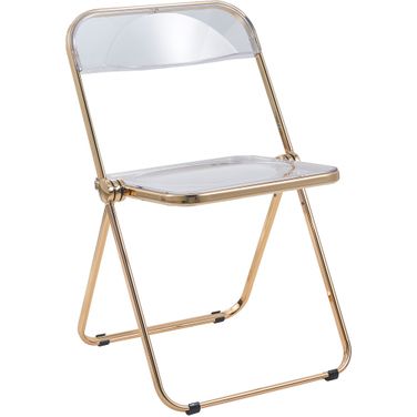 Lawrence Acrylic Folding Chair In Clear