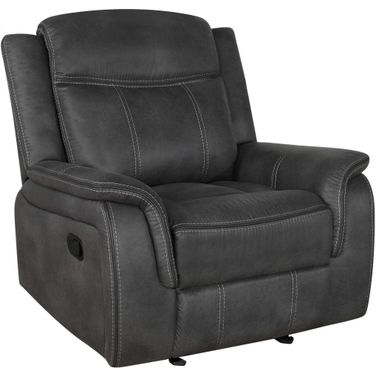 Lawrence Upholstered Tufted Back Glider Recliner