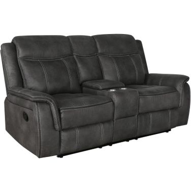 Lawrence Upholstered Tufted Back Motion Loveseat