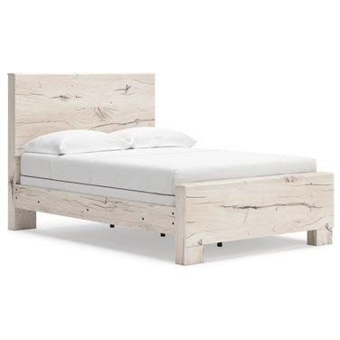 Lawroy Full Panel Bed In Light Natural
